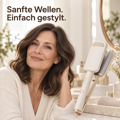 ✨ 32-mm-Welleneisen – Weiche Wellen, voller Glamour! 🌊 4 Temperaturstufen, in ca. 10 Sekunden einsatzbereit, mit Ionen-Technologie