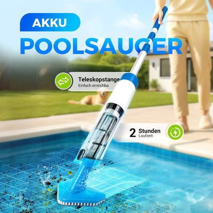 3-in-1 Kabelloser Poolstaubsauger – Leicht, leise & effizient für kristallklares Wasser ✨