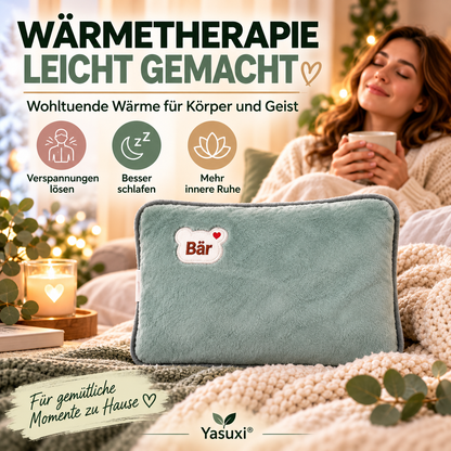 📢Wiederaufladbar Heißes Wasser Flaschen– Schnelle Heizung & Kuschelweicher Bezug