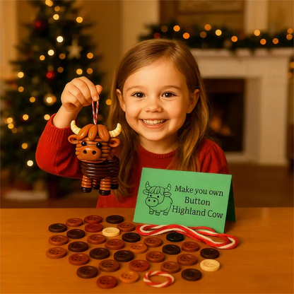 ⏰ Letzter Tag der Aktion: 50 % Rabatt ✨ Tierdekorationen zum Selbermachen mit Knöpfen