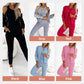 Dreiteiliges Damen-Set – Jacke und Baseballhose, Bequem und Sportlich