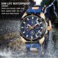 ⌚ Herren Sportuhr mit Chronograph – Wasserdichte Quarzuhr für Outdoor & Alltag, Multifunktions-Armbanduhr mit modernem Design