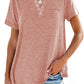 Modische feste Farbe Tasche Kurzarm T-Shirt