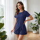 👗 50% RABATT! ☀️ Damen Zweiteiler – asymmetrisches Oberteil & Shorts – Einfarbig, luftig & vielseitig für Sommer, Strand & Alltag 🏖️