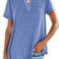 Modische feste Farbe Tasche Kurzarm T-Shirt