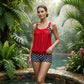 👙 Zweiteiliges Damen-Bikini-Set mit Polka-Dots