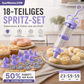 ⏰Edelstahl-Kuchendekorationspistolen-Set💉🏵️🍪