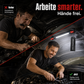 🔧Wiederaufladbare Werkstattleuchte – 3000 LM, IPX4 wassergeschützt & 360° Haken