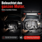 🔧Wiederaufladbare Werkstattleuchte – 3000 LM, IPX4 wassergeschützt & 360° Haken