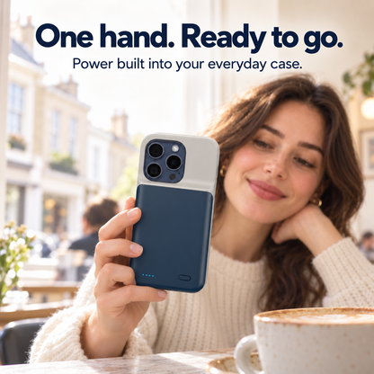 💥2-in-1-iPhone-Hülle & Powerbank – Akkuhülle für das iPhone mit LED-Ladeanzeige🔋📱