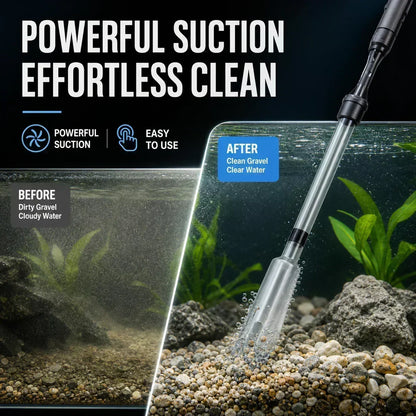 🐠 Elektrischer Aquarienkiesreiniger – Automatischer Mulmabsauger, wiederaufladbar & wasserdicht – Perfekt für sauberes Aquarium ohne Wasserwechselstress ✨