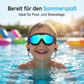 🏊 Kinder Schwimmbrillen Set 2 Stück, Anti-Beschlag & UV-Schutz, Weitwinkel-Glas mit Silikon-Dichtung & integrierten Ohrenstöpseln, bequemer Sitz für Jungen & Mädchen ✨