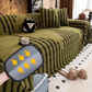 ✨ Plüsch Sofaüberwurf - Extra Dicke & Rutschfeste Decke mit Elastischen Kanten für Herbst und Winter 🍂❄️