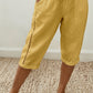 Sommerhose für Damen in Capri-Länge mit Spitzendetails