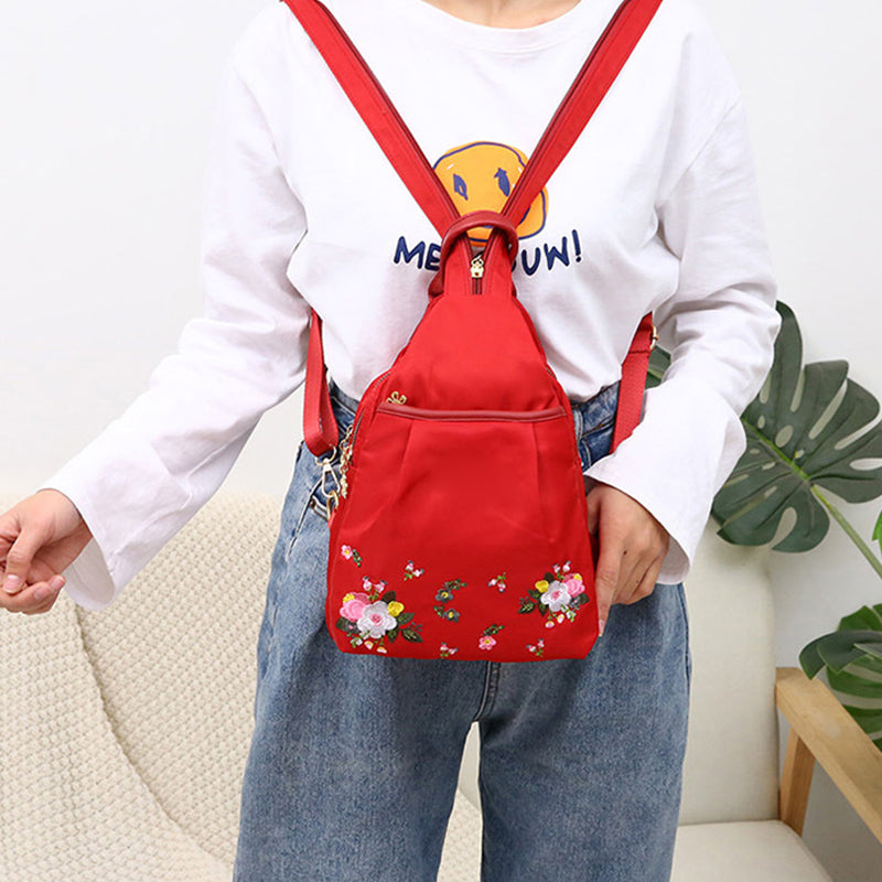Multifunktionaler tragbarer bedruckter Rucksack für Frauen – boutiqunb