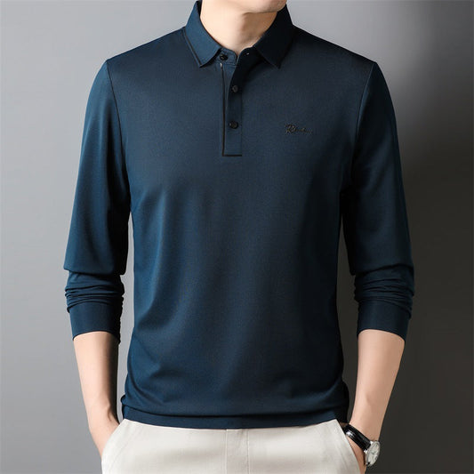 Langärmliges Shirt für Herren, Herbst-Business-Top