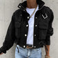 🧥✨ Damen Bikerjacke – Kurze Jacke, Modern & Vielseitig für den Alltag