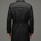 Lässiger Herren Trenchcoat mit Revers und abnehmbarem Innenfutter