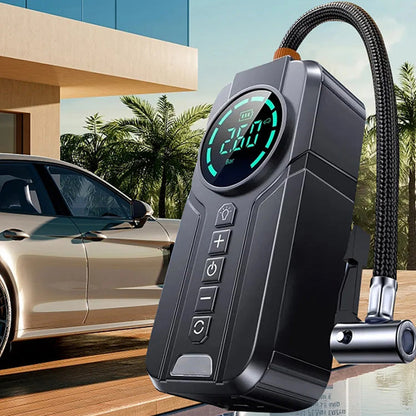 Intelligenter 7-in-1-Starthilfe-Kompressor für unterwegs