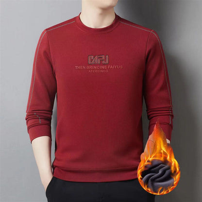 Premium Thermo-Sweatshirt mit Rundhalsausschnitt für Herren