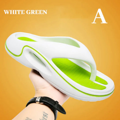 Bequeme Sommer-Flip-Flops mit dicken Sohlen