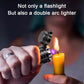 🔥Zeitlich begrenztes Angebot💯 Wiederaufladbare Taschenlampe mit Dual Arc Feuerzeug