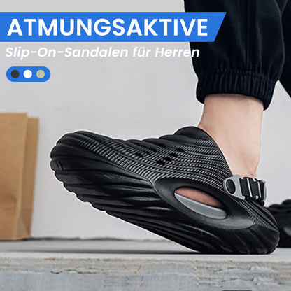 Atmungsaktive Slip-On-Sandalen für Herren👣Zwei Arten, ein Paar Schuhe zu tragen👣