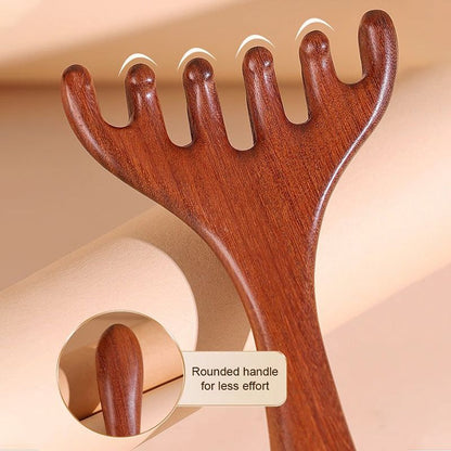 🌿 50 % RABATT FÜR BEGRENZTE ZEIT! 🪮 Holz Meridian Massagekamm mit 6 abgerundeten Krallen – Entspannt Kopfhaut, löst Verspannungen im Nacken & stimuliert die Haarfollikel