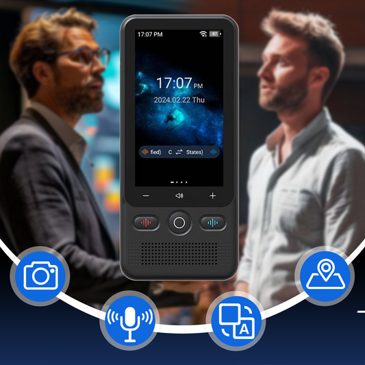 📲2-in-1 Übersetzungsgerät für unterwegs – Echtzeitübersetzung,🌍138 Offline-Sprachen, 🔋Ultra-Lange Akkulaufzeit | Perfekt für Globetrotter✈️