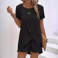 👗 50% RABATT! ☀️ Damen Zweiteiler – asymmetrisches Oberteil & Shorts – Einfarbig, luftig & vielseitig für Sommer, Strand & Alltag 🏖️