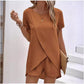 👗 50% RABATT! ☀️ Damen Zweiteiler – asymmetrisches Oberteil & Shorts – Einfarbig, luftig & vielseitig für Sommer, Strand & Alltag 🏖️