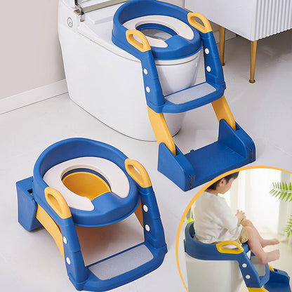 🧒 Toilettensitz mit Treppe – PU‑gepolstert, höhenverstellbar & sicher ✨