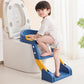 🧒 Toilettensitz mit Treppe – PU‑gepolstert, höhenverstellbar & sicher ✨