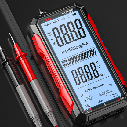 ⚡USB-aufladbares Digital-Multimeter🔋 – 6000 Counts, Großes Farbdisplay & Hintergrundbeleuchtung! 🛠️🔌