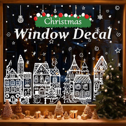 🎄Weihnachtsdorf-Fensterbilder-Set