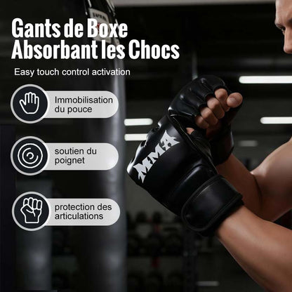 Boxhandschuhe mit Handgelenkstütze und Stoßdämpfung
