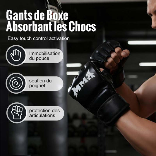 Boxhandschuhe mit Handgelenkstütze und Stoßdämpfung