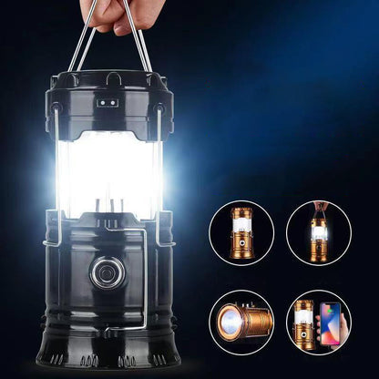 🔦 Solarbetriebene, ausziehbare Campinglampe – 2-in-1-Schreibtischlampe & Taschenlampe – Perfekt für Abenteuer ☀️