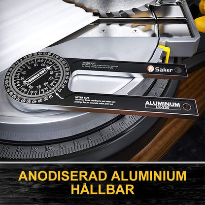 📐 Perfekte Gehrungsverbindungen jedes Mal – 7" Aluminium-Winkelmesser für Gehrungssägen. Kein Rätselraten mehr. Lager in Großbritannien