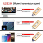 🚀 Über 3.000 verkaufte Einheiten!!! Drei-in-eins-USB-3.0-Speicherstick – Kostenloser OTG- + Typ-C-Adapter im Lieferumfang enthalten