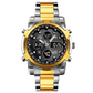 ⏰ Wasserdichte Analog-Digital-Militäruhr für Herren – 48 mm, multifunktional & Armband aus Edelstahl! 🕰️💪