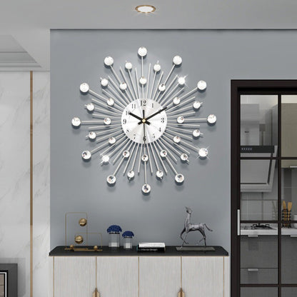 ✨🕰️ 60 % Rabatt ⚡ Kreative Strass-Wanduhr – leiser, minimalistischer Luxus für Wohnzimmer, Esszimmer und Eingangsbereich! 💎🏡