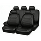 🛋️ 9-teiliges Leder-Autositzbezug-Set – Universelle Passform, atmungsaktiv & pflegeleicht – Perfekter Innenraum für Autos & SUVs ✨