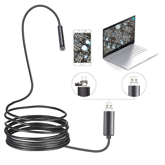 Wasserdichte USB-Endoskopkamera mit LED