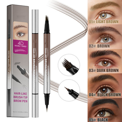 ✨kauf 1 bekomm 1 gratis！✨2-in-1 wasserfester flüssiger Augenbrauenstift