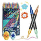 ✨ 24-Farben Dual-Tip Glitzer-Marker Set – Glitter & Fine Tip, Lebendige Farben & Perfekt Für Kunst, Basteln & Handlettering 🖌️
