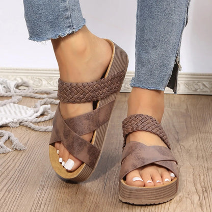 ✨ Plateau-Sandalen – California-Casual, Vegan, Keilabsatz ✨