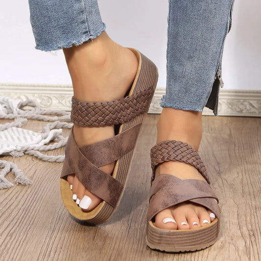 ✨ Plateau-Sandalen – California-Casual, Vegan, Keilabsatz ✨