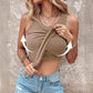 💥62% Rabatt 🎀Geripptes Tanktop mit integriertem BH für Frauen🌸ideal für Alltag, Freizeit und Sommer🌊