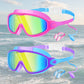 🏊 Kinder Schwimmbrillen Set 2 Stück, Anti-Beschlag & UV-Schutz, Weitwinkel-Glas mit Silikon-Dichtung & integrierten Ohrenstöpseln, bequemer Sitz für Jungen & Mädchen ✨